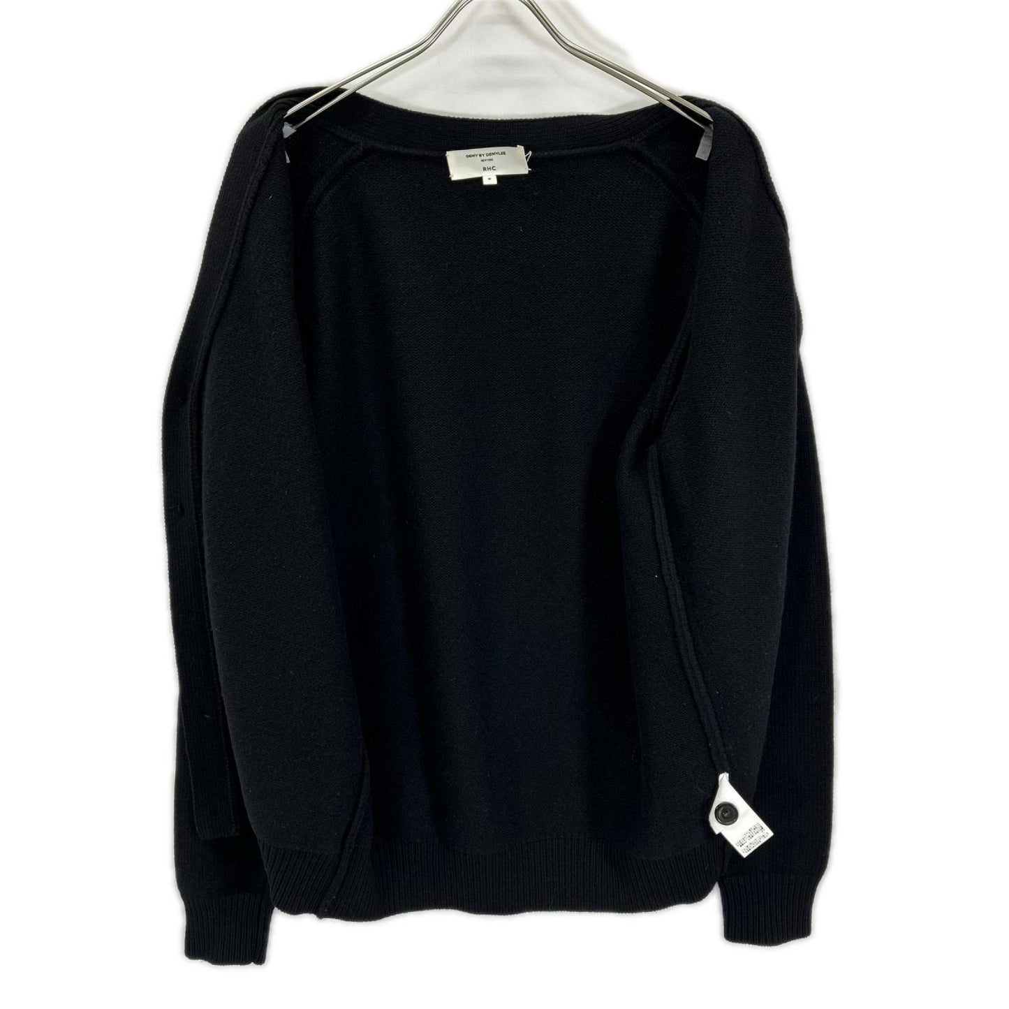 DEMY BY DEMYLEE RHC Wool Knit Cardigan Black Size M