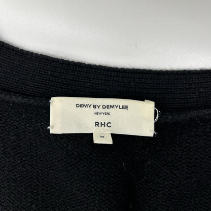 DEMY BY DEMYLEE RHC Wool Knit Cardigan Black Size M
