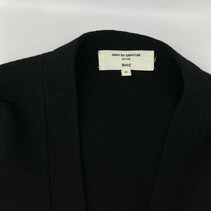 DEMY BY DEMYLEE RHC Wool Knit Cardigan Black Size M