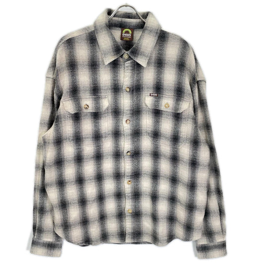 DEUS EX MACHINA "Too Busy To Work" Flannel Shirt Size M
