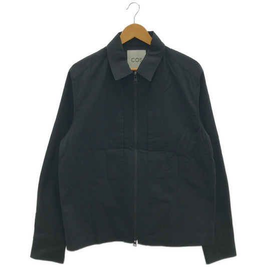 COS Black Zip-Up Overshirt Jacket Size M