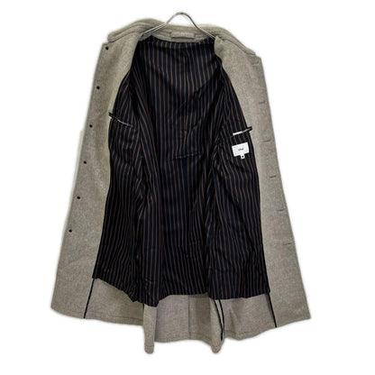 Ohal Light Gray Wool Balmacaan Coat Size 1