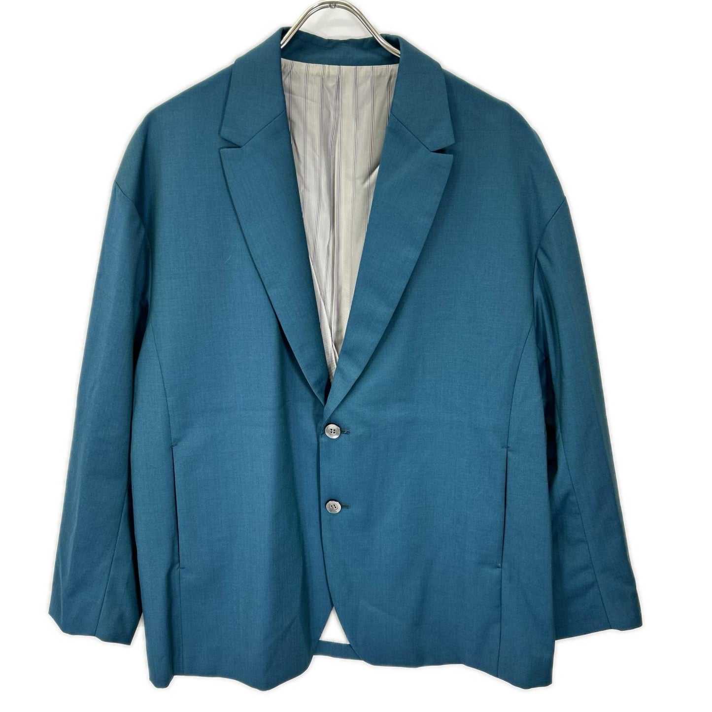 Ohal Blue Single-Breasted Wool Jacket Size 1