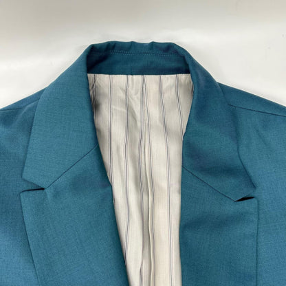 Ohal Blue Single-Breasted Wool Jacket Size 1