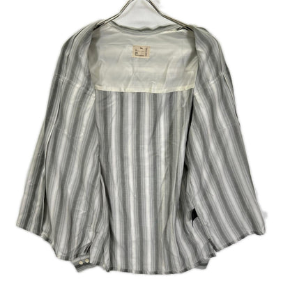 Pablo vinci 23AW Ombre Striped Open Collar Shirt Gray Size S