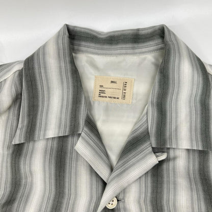 Pablo vinci 23AW Ombre Striped Open Collar Shirt Gray Size S