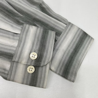 Pablo vinci 23AW Ombre Striped Open Collar Shirt Gray Size S