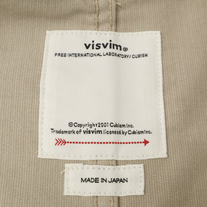 VISVIM Damaged G.Cords Back Embroidered Jacket Beige Size 1
