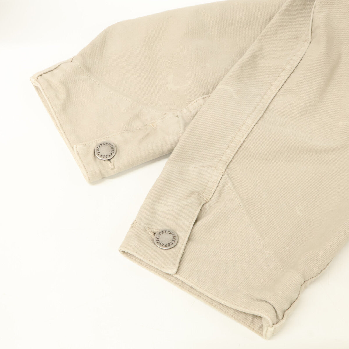 VISVIM Damaged G.Cords Back Embroidered Jacket Beige Size 1