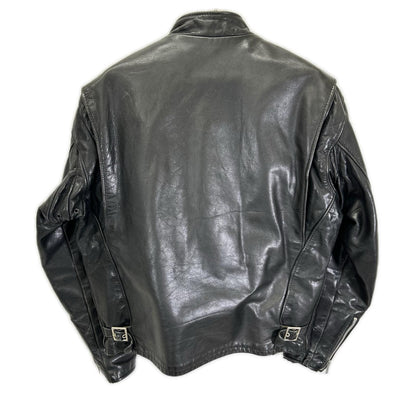 schott 641 Leather Single Rider Jacket Liner Black Size 42