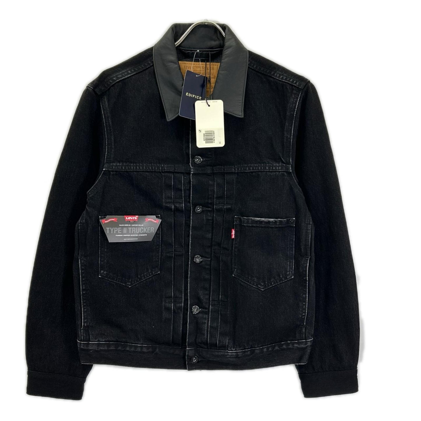 LEVI'S x EDIFICE 2nd Type Trucker Jacket Black Size XS