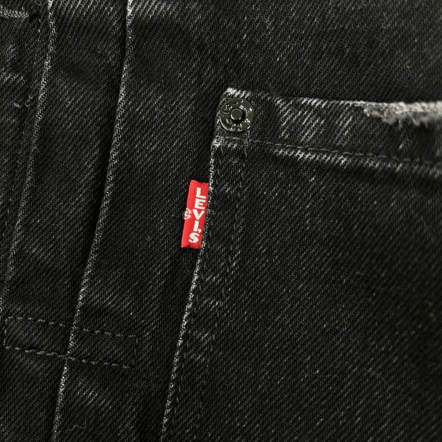 LEVI'S x EDIFICE 2nd Type Trucker Jacket Black Size XS