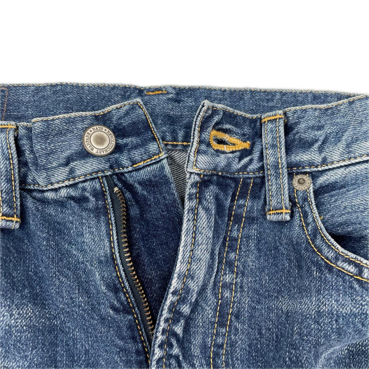 RATS 26SS 11oz Vintage Wash Indigo Denim Pants Size S