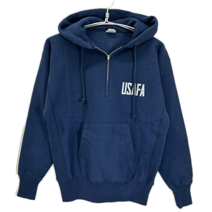 Champion USAFA Reverse Weave Half-Zip Hoodie Size SMALL