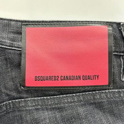 DSQUARED2 S74LB1617 Skater Faded Black Wash Jeans Size 44