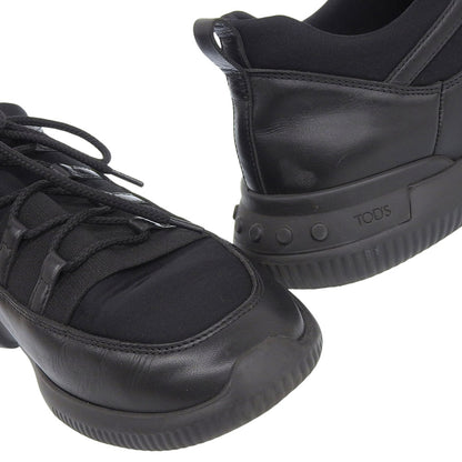 Tod's NO CODE 01 Leather Neoprene Sneakers Black Size 8 1/2