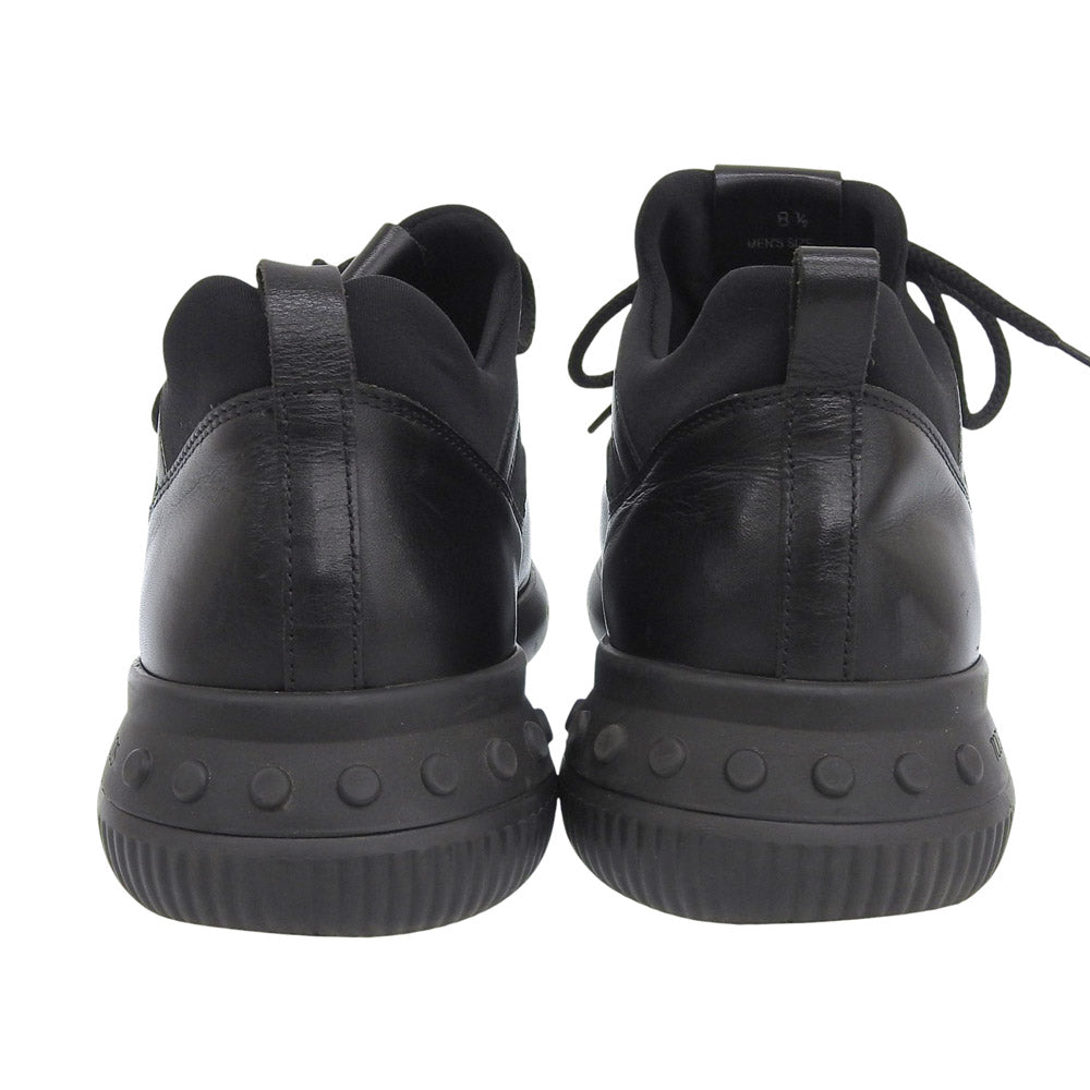 Tod's NO CODE 01 Leather Neoprene Sneakers Black Size 8 1/2