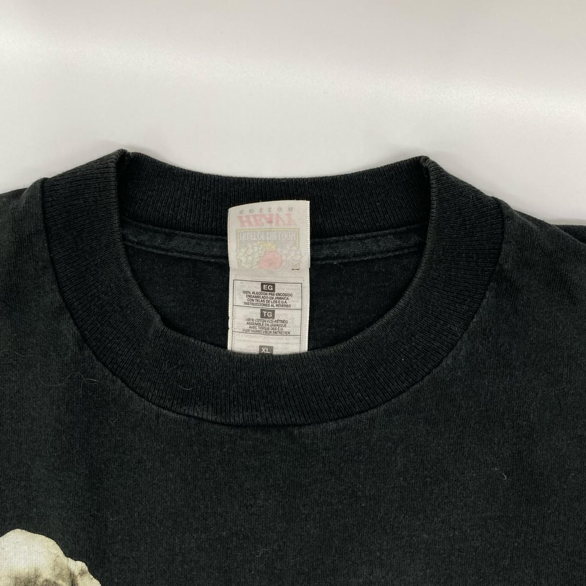 FRUIT OF THE LOOM 90s William Wegman T-Shirt Black Size XL
