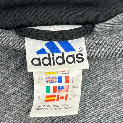 adidas 90s Black Polyester Track Jacket Size L