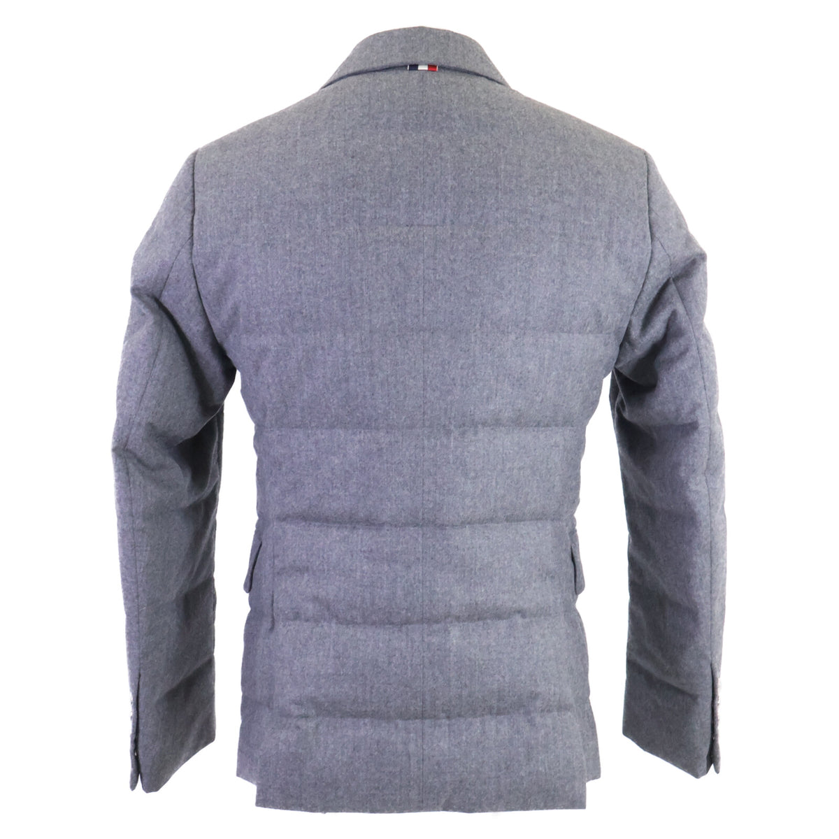 MONCLER HELIERE Tailored Wool Down Jacket Gray Size 0