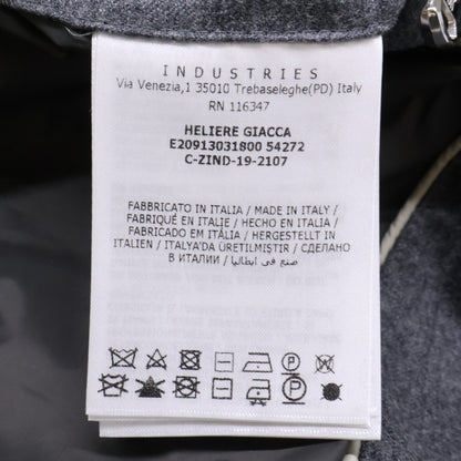 MONCLER HELIERE Tailored Wool Down Jacket Gray Size 0