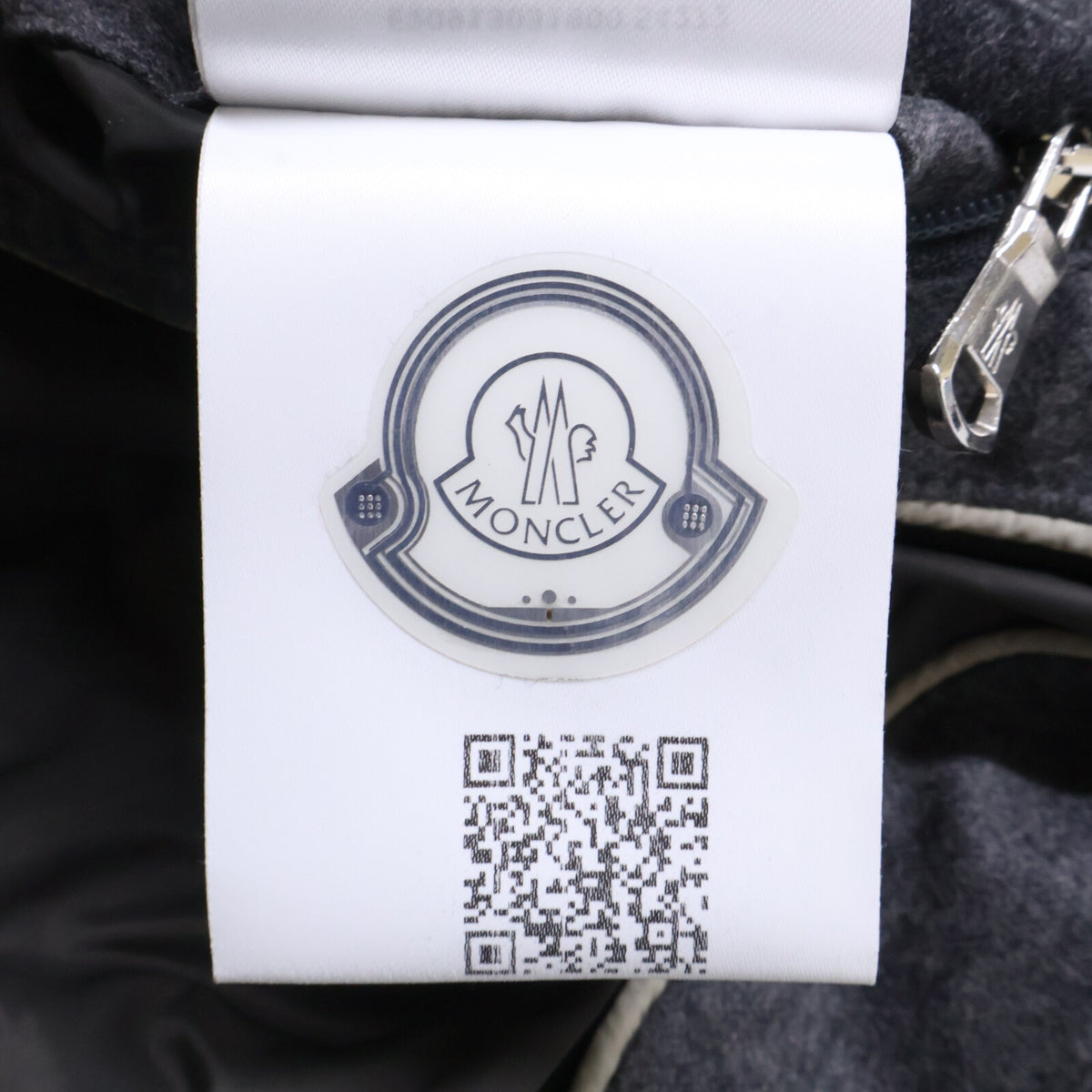 MONCLER HELIERE Tailored Wool Down Jacket Gray Size 0