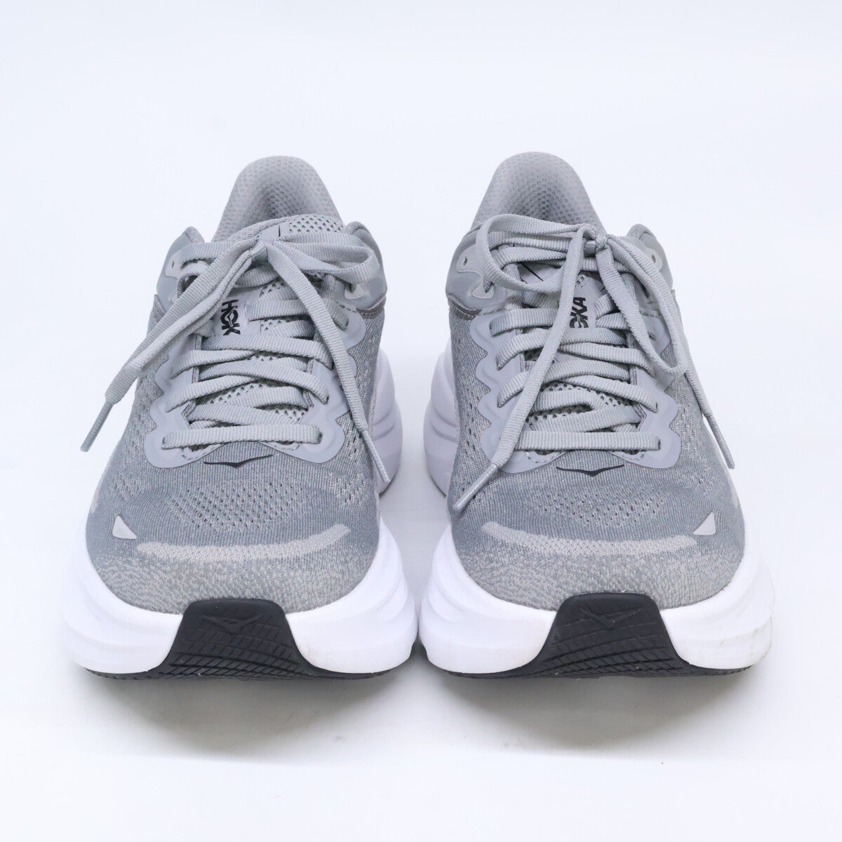 HOKAONEONE M Bondi 9 Wide Mesh Running Sneakers Gray Size 25