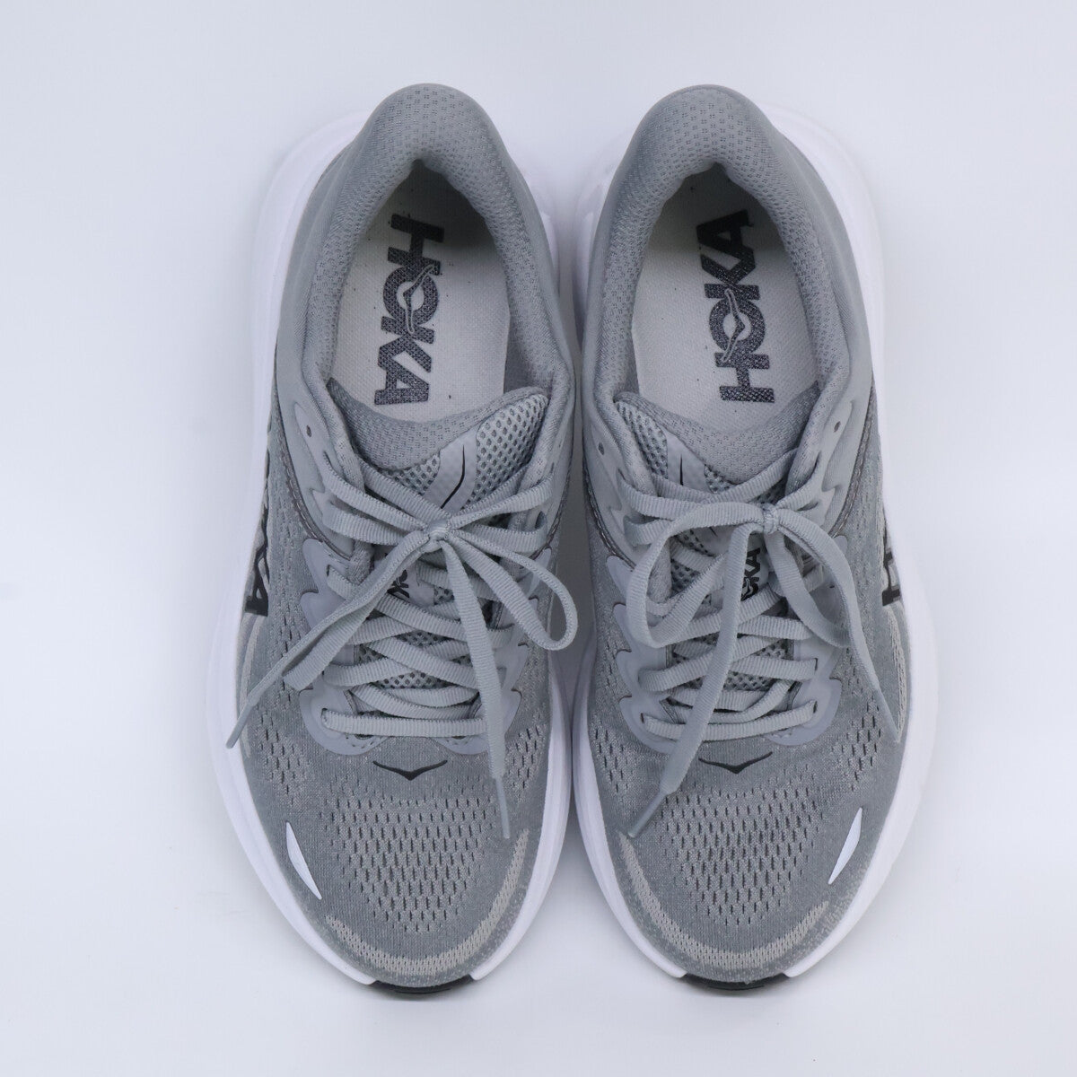HOKAONEONE M Bondi 9 Wide Mesh Running Sneakers Gray Size 25