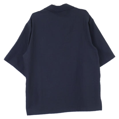 LOUIS VUITTON '25 Mini Monogram Silk Open Shirt Black Size M