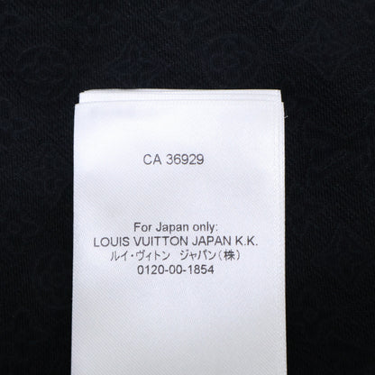 LOUIS VUITTON '25 Mini Monogram Silk Open Shirt Black Size M
