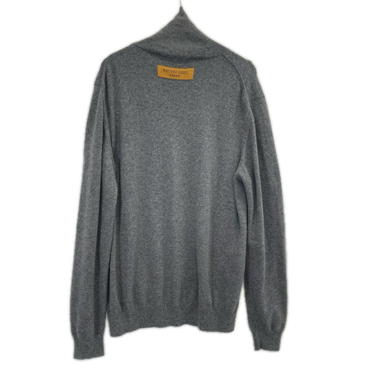 LOUIS VUITTON 22SS LV Embossed Cashmere Turtleneck Knit Size XL