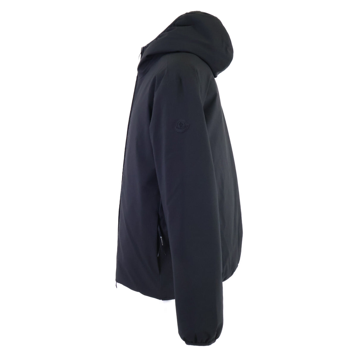 MONCLER Polset Embossed Hooded Down Jacket Black Size 3