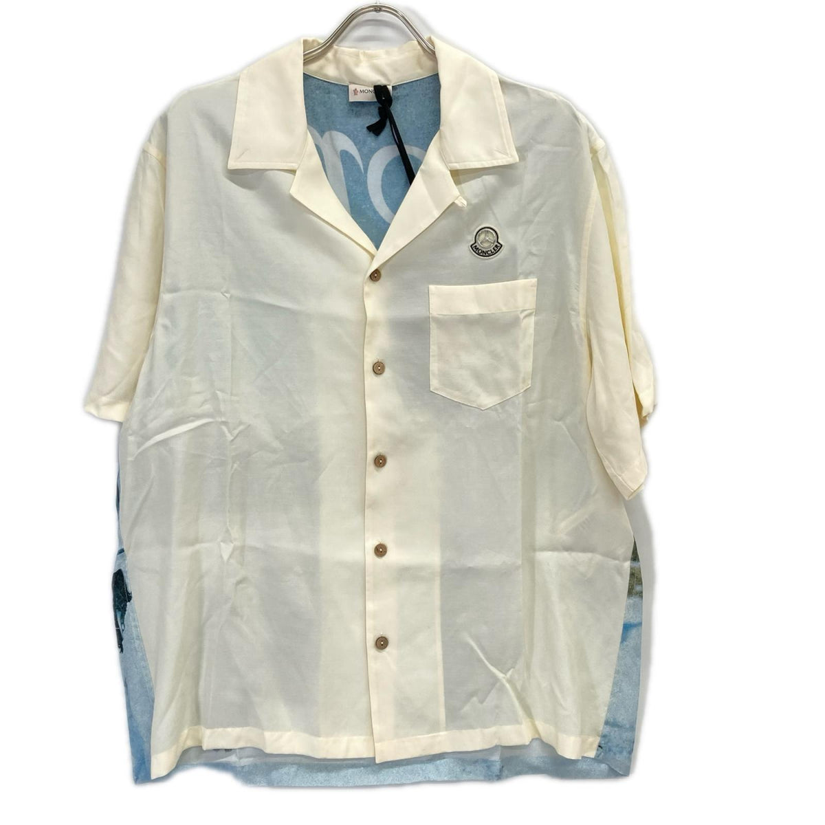 CAMICIA Moncler Genius x NIGO Back Print Shirt Ivory Size 50
