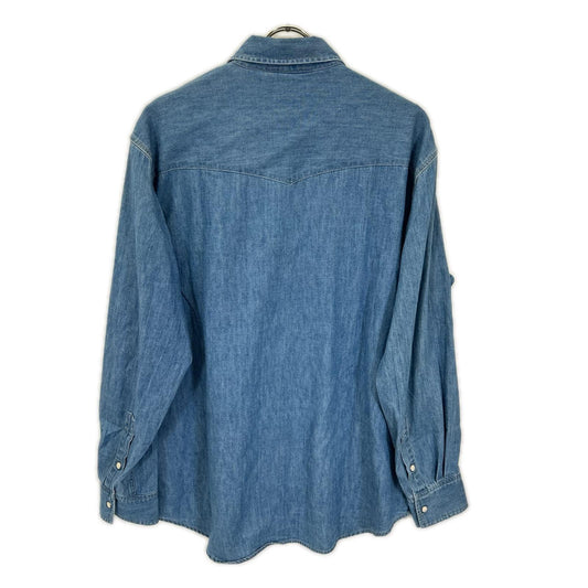 AURALEE 24SS Washed Indigo Selvedge Denim Shirt Size 4