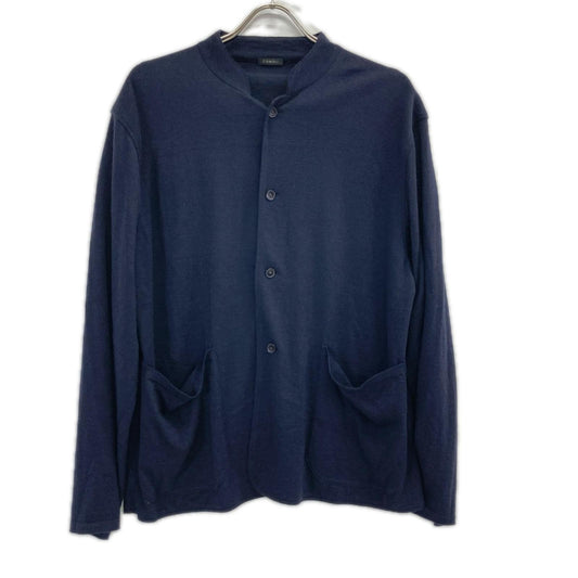 COMOLI 23SS Cashmere Silk Knit Jacket Navy Size 1