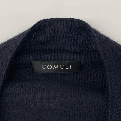 COMOLI 23SS Cashmere Silk Knit Jacket Navy Size 1