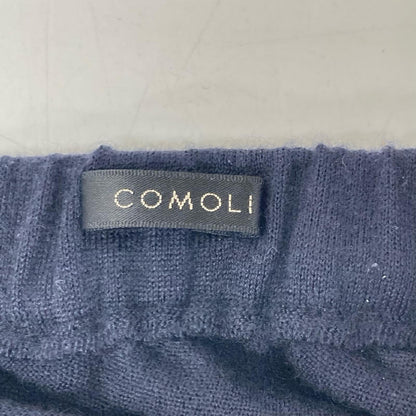 COMOLI 23SS X01-06006 Cashmere Silk Knitwear Navy Knit