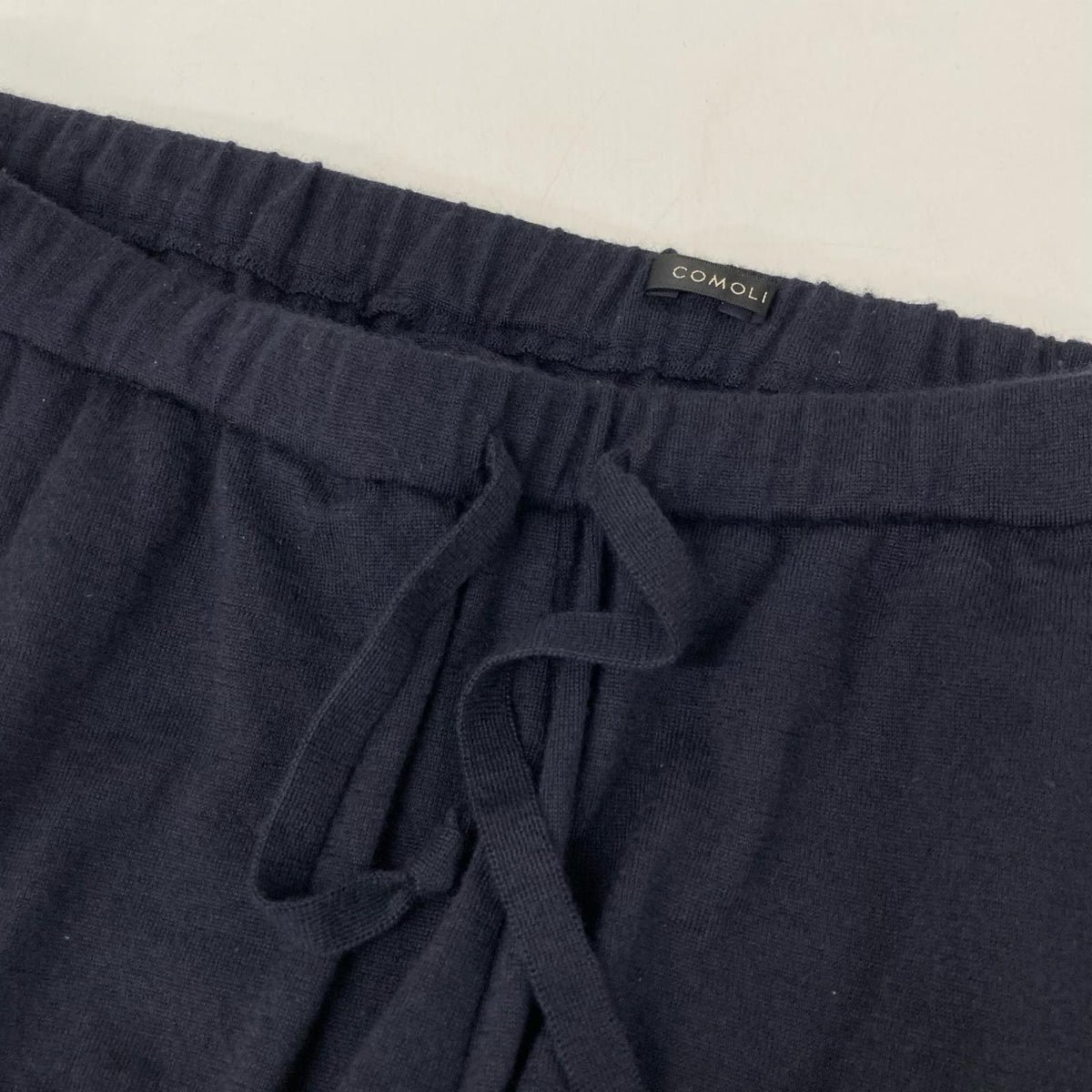 COMOLI 23SS X01-06006 Cashmere Silk Knitwear Navy Knit
