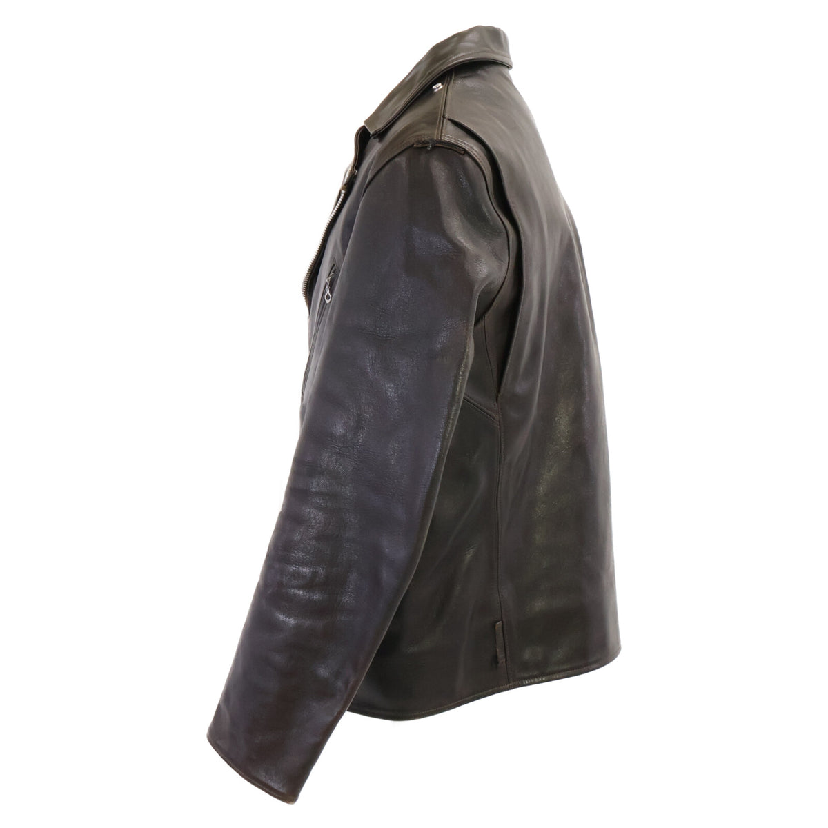 FINECREEKLEATHERS Leon Custom Horsehide Rider Jacket Size 44