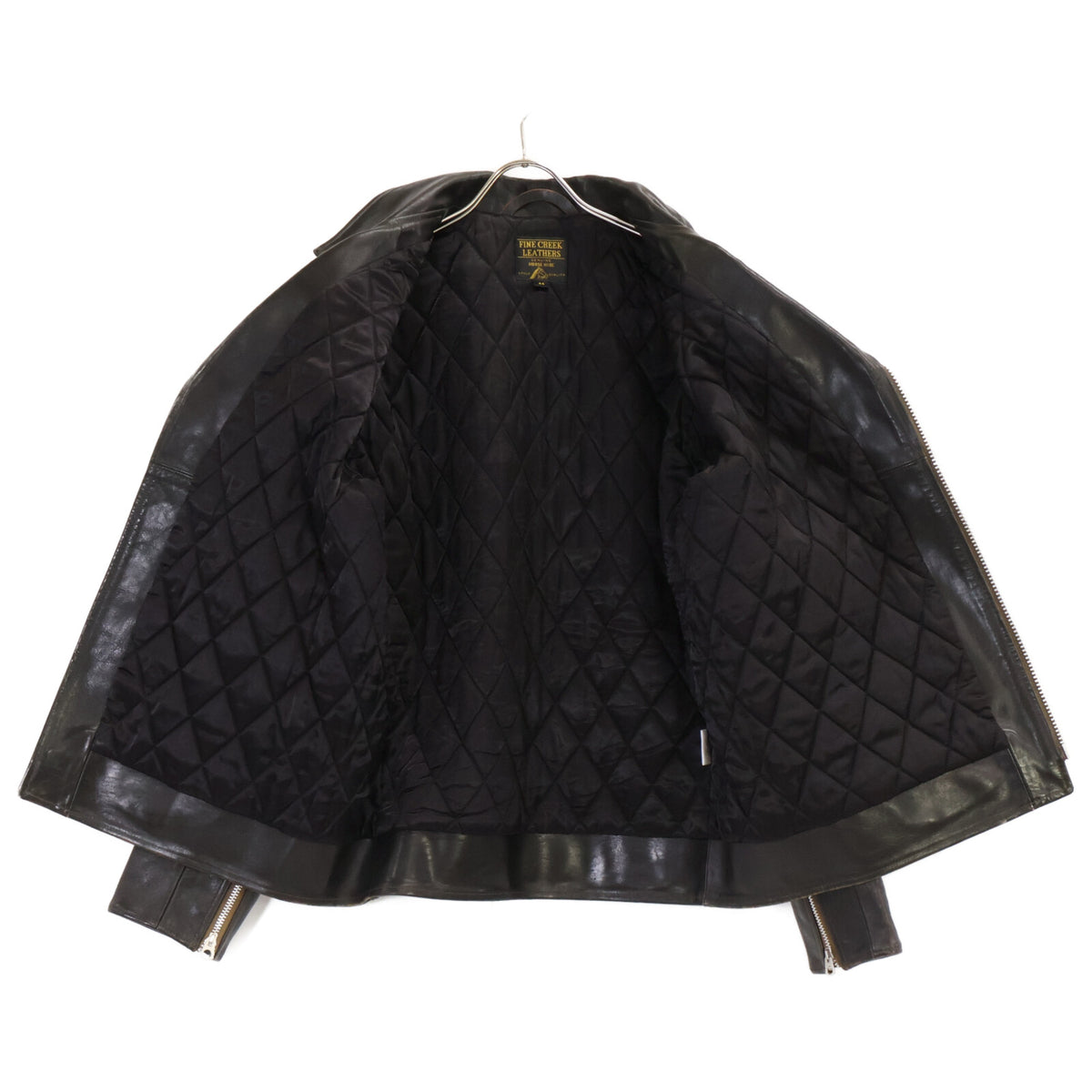 FINECREEKLEATHERS Leon Custom Horsehide Rider Jacket Size 44