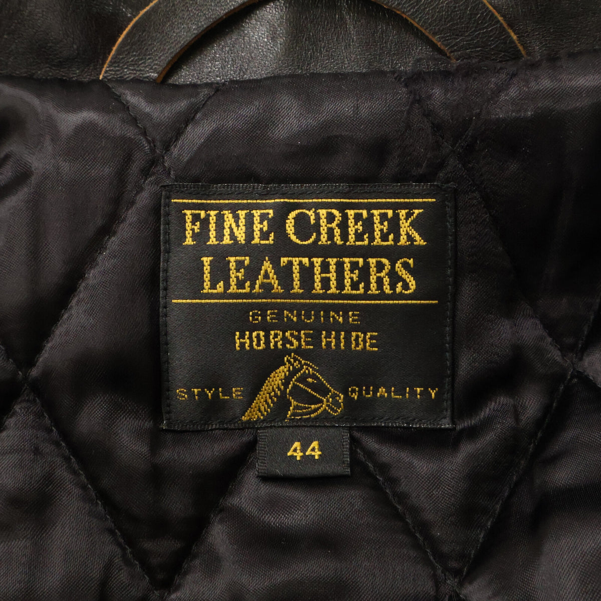 FINECREEKLEATHERS Leon Custom Horsehide Rider Jacket Size 44