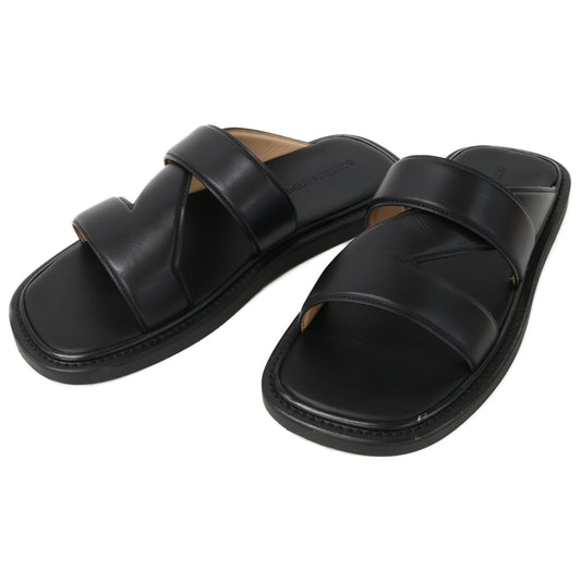 BOTTEGA VENETA Cross Band Leather Sandals Size EU 42