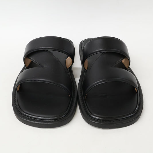 BOTTEGA VENETA Cross Band Leather Sandals Size EU 42