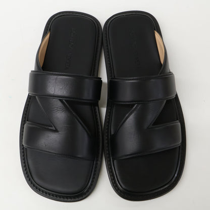 BOTTEGA VENETA Cross Band Leather Sandals Size EU 42