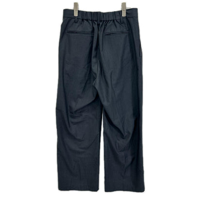 RETOUCH Two-Tuck Polyester Casual Pants Gray Size M
