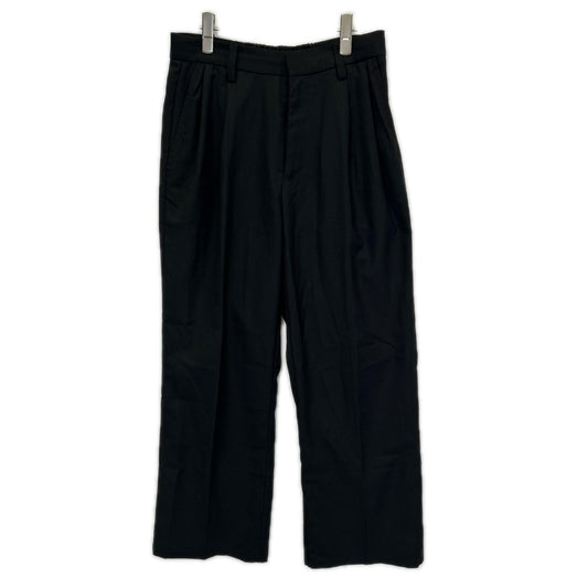 RETOUCH Black Two-Tuck Slacks Pants Size M