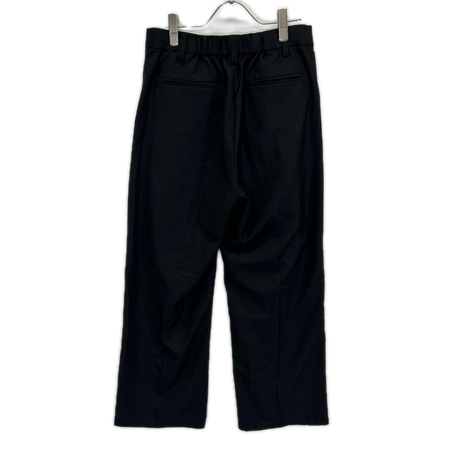 RETOUCH Black Two-Tuck Slacks Pants Size M