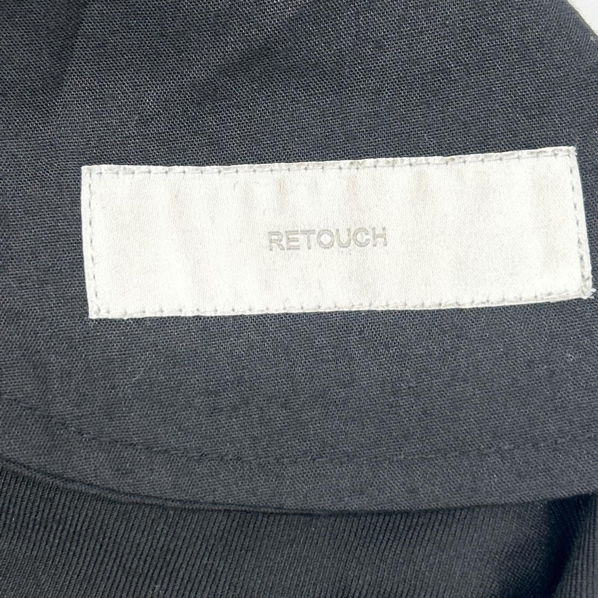 RETOUCH Black Two-Tuck Slacks Pants Size M
