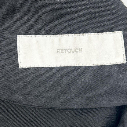 RETOUCH Black Two-Tuck Slacks Pants Size M