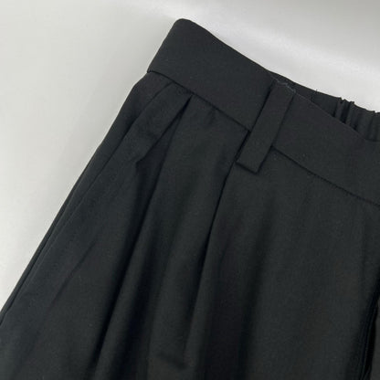 RETOUCH Black Two-Tuck Slacks Pants Size M